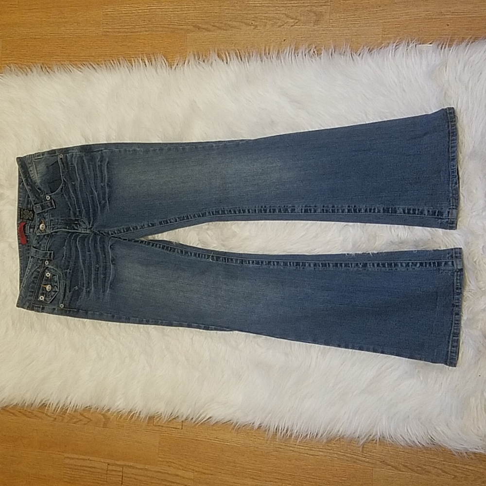 TOKYO DENIM BOOTCUT BLUE JEANS - Picture 7 of 7